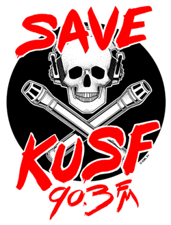 KUSF logo by Gary LaRochelle